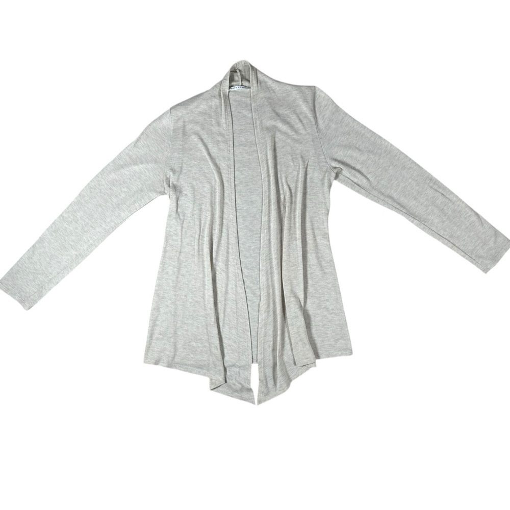Chris & Carol Asymmetrical Cardigan Heather tan Size Medium